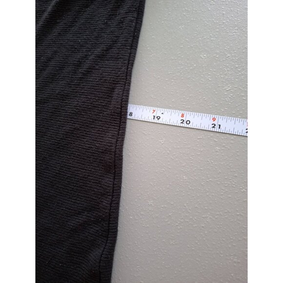 J Jill Wearever Tunic Top Petite XS Black 3/4 Sleeve V-Neck Minimalist Goth - Picture 8 of 9